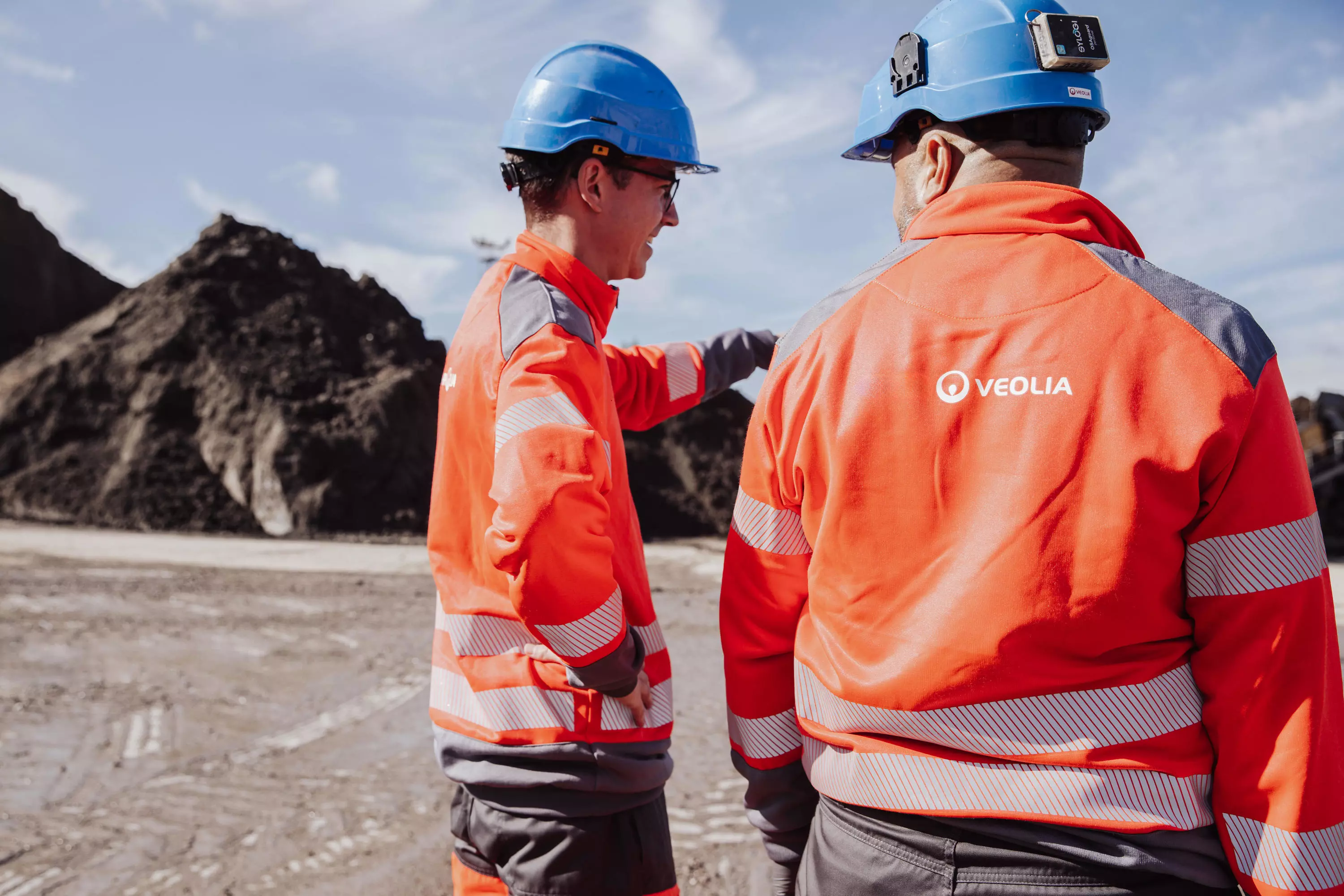 Our employees working on a treatment site
