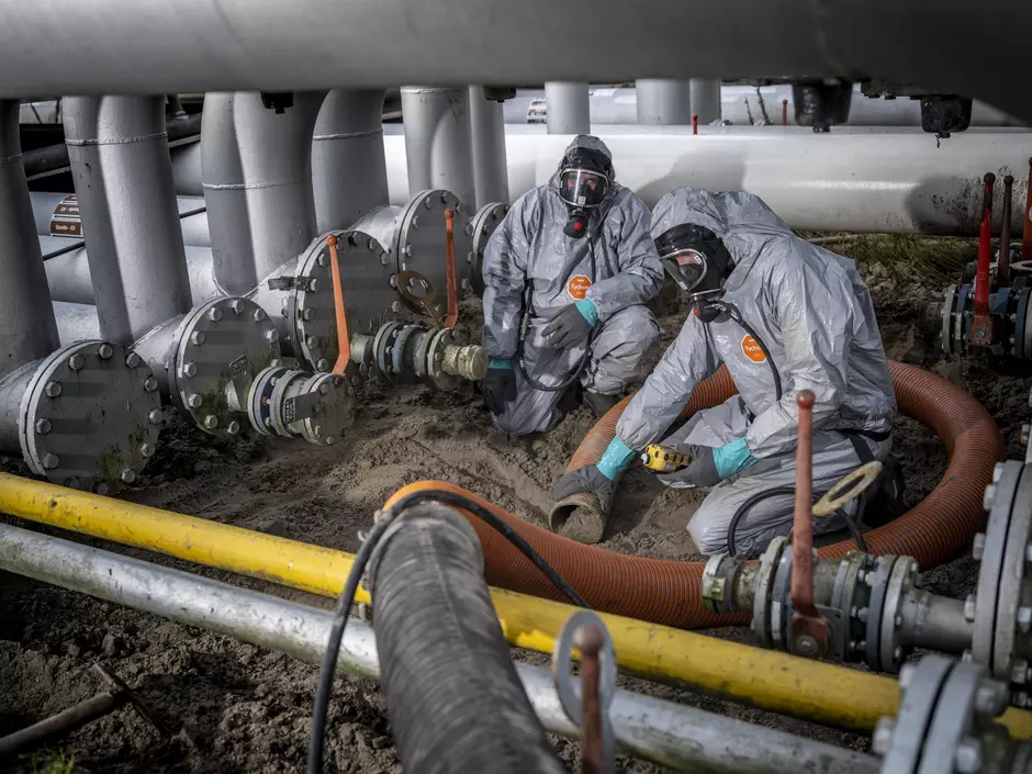 Veolia Employees on a treatment site